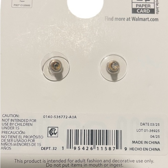 Halloween Glow-in-the-Dark Mummy Earrings - Picture 2 of 3